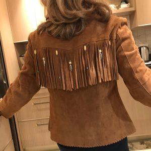 Jacket in suede ( leather)